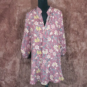 Hello Miz Floral Shirt Dress